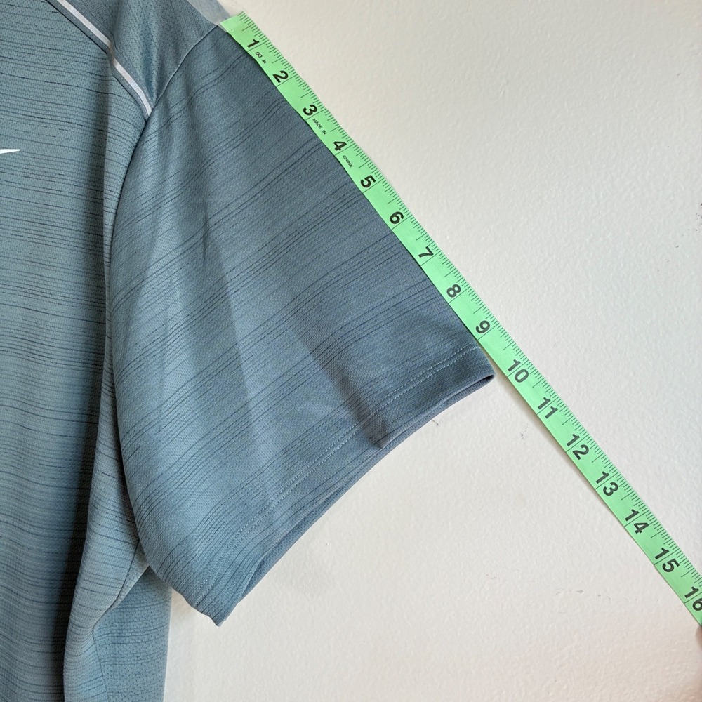 Nike Dri-FIT Running Shirt Mens 2XL Blue Short Sleeve Performance Tee - Picture 8 of 9